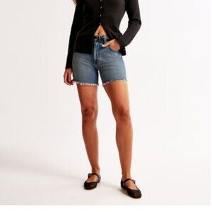 Abercrombie & Fitch High Rise Dad Denim Shorts - Size 26